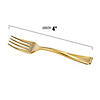 Premium Shiny Metallic Gold Mini Plastic Disposable Tasting Forks (600 Forks) Image 2