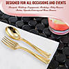 Premium Shiny Metallic Gold Mini Plastic Disposable Tasting Spoons (600 Spoons) Image 4