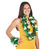 Premium Yellow Flower Maile Polyester Leis - 12 Pc. Image 2