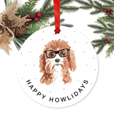 Preppy Dog Metal Ornament Cavapoo Image 2