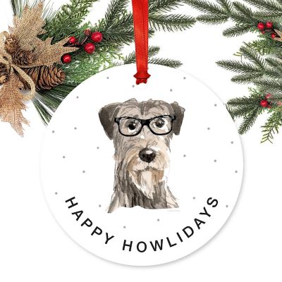 Preppy Metal Ornament Irish Wolfhound Image 1