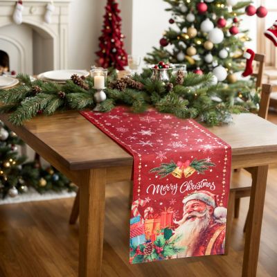 Presence - Christmas Santa Claus Table Runner Image 3