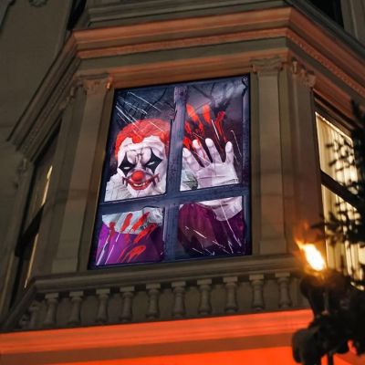 Presence - Halloween Killer Clown Curtain Image 2