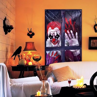 Presence - Halloween Killer Clown Curtain Image 3