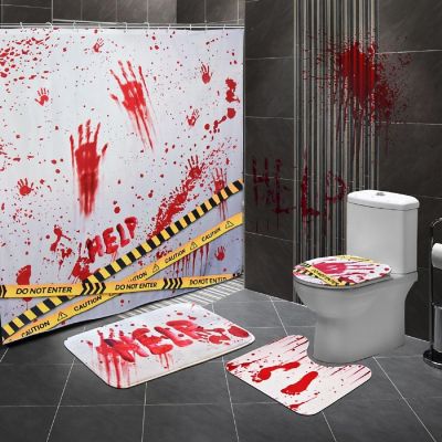 Presence - Halloween Shower Curtain Set 4pcs Image 1