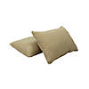 Presidio 12" x 20" Lumbar Indoor/Outdoor Pillow with Piping, 2-Pack - Beige Sand Image 1