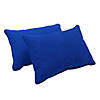 Presidio 12" x 20" Lumbar Indoor/Outdoor Pillow with Piping, 2-Pack - Brilliant Blue Image 3