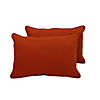 Presidio 12" x 20" Lumbar Indoor/Outdoor Pillow with Piping, 2-Pack - Burnt Orange Image 3