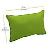 Presidio 12" x 20" Lumbar Indoor/Outdoor Pillow with Piping, 2-Pack - Lime Green Image 4