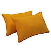 Presidio 12" x 20" Lumbar Indoor/Outdoor Pillow with Piping, 2-Pack - Marigold Image 3