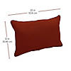 Presidio 12" x 20" Lumbar Indoor/Outdoor Pillow with Piping, 2-Pack - Rust Red Image 4
