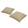 Presidio 15" x 15" Square Indoor/Outdoor Pillow with Piping, 2-Pack - Beige Sand Image 1
