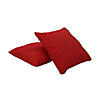 Presidio 15" x 15" Square Indoor/Outdoor Pillow with Piping, 2-Pack - Red Image 1
