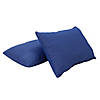 Presidio 16" x 24" Lumbar Indoor/Outdoor Pillow with Piping, 2-Pack - Denim Blue Image 1