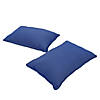 Presidio 16" x 24" Lumbar Indoor/Outdoor Pillow with Piping, 2-Pack - Denim Blue Image 4