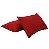 Presidio 16" x 24" Lumbar Indoor/Outdoor Pillow with Piping, 2-Pack - Red Image 1