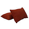 Presidio 16" x 24" Lumbar Indoor/Outdoor Pillow with Piping, 2-Pack - Rust Red Image 1