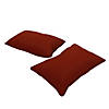 Presidio 16" x 24" Lumbar Indoor/Outdoor Pillow with Piping, 2-Pack - Rust Red Image 4