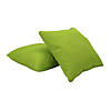 Presidio 18"x 18" Square Indoor/Outdoor Pillow with Piping, 2-Pack - Lime Green Image 1