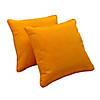 Presidio 18"x 18" Square Indoor/Outdoor Pillow with Piping, 2-Pack - Marigold Image 2