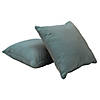 Presidio 24" x 24" Square Indoor/Outdoor Pillow with Piping, 2-Pack - Dusty Turquoise Image 1