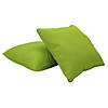 Presidio 24" x 24" Square Indoor/Outdoor Pillow with Piping, 2-Pack - Lime Green Image 1