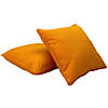 Presidio 24" x 24" Square Indoor/Outdoor Pillow with Piping, 2-Pack - Marigold Image 1