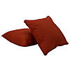 Presidio 24" x 24" Square Indoor/Outdoor Pillow with Piping, 2-Pack - Red Image 1