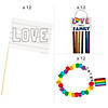 Pride Rainbow Activity &amp; Craft Assortment Kit - Makes 36 Image 1