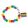 Pride Rainbow Pony Bead Bracelet Craft Kit - Makes 12 Image 1
