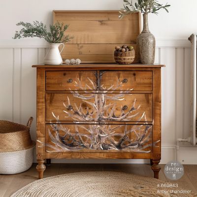 Prima Re-Design Decor Transfers-Antler Chandelier Image 2