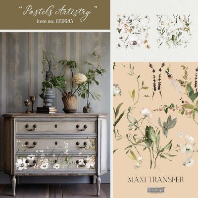 Prima Re-Design Maxi Transfers-Pastels Artistry Image 2