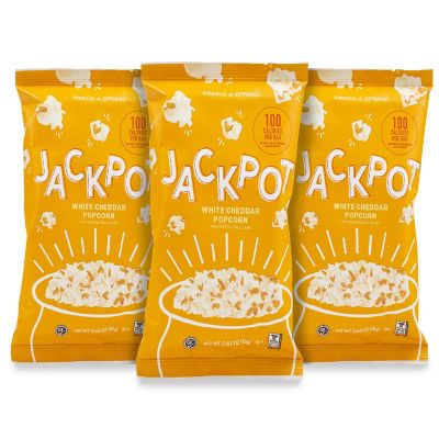 Prince & Spring Jackpot Popcorn White Cheddar 24 Bags Image 1
