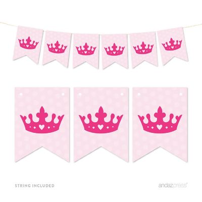 Princess Crown Banner - 4 x 5.5 Inch Image 1