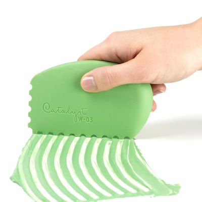 Princeton Catalyst Silicone Wedge Tool-Green W-03 Image 1