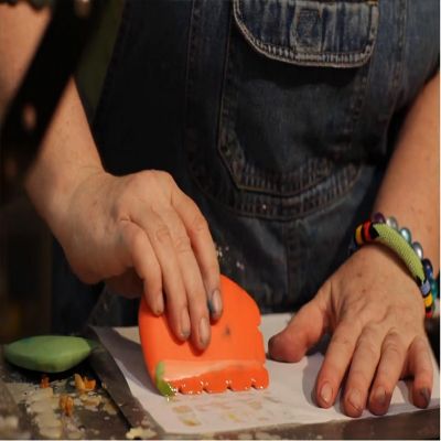 Princeton Catalyst Silicone Wedge Tool-Orange W-05 Image 1