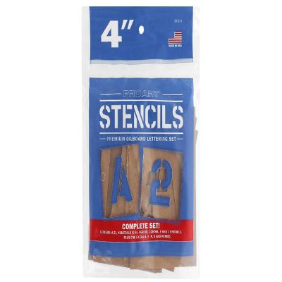 Pro Art Oil Board Stencil Set 4" Image 1