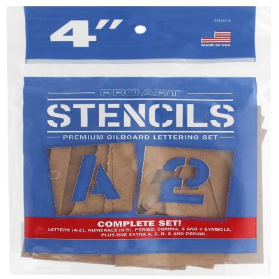 Pro Art Oil Board Stencil Set 4" Image 2