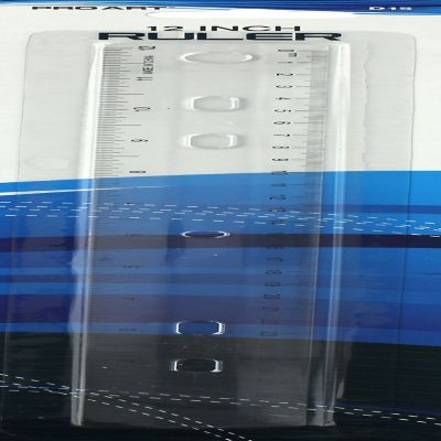 Pro Art Ruler 12" Plastic Clear Image 1