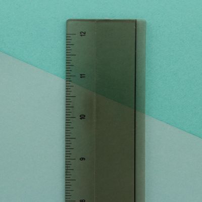 Pro Art Ruler 12" Plastic Smoke Image 2