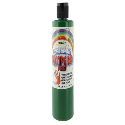 Pro Art Washable Tempera Paint 16oz Green Image 1