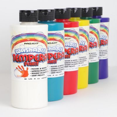 Pro Art Washable Tempera Paint 16oz Green Image 3