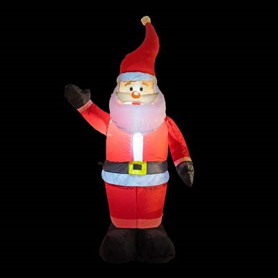 ProductWorks 84071 Candy Cane Lane Inflatable Santa Outdoor Display- 4 Image 2