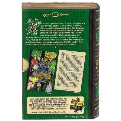 Professor Puzzle Jigsaw Library - The Great Gatsby, 252-Piece Puzzle Image 1
