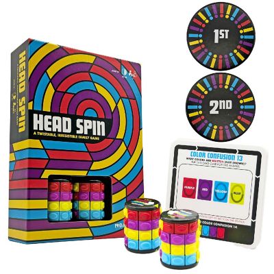 Project Genius Head Spin Game &amp;#8211; 200 Logic Puzzle Cards, Fidget Spinners, Ages 8+ Image 1