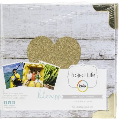 Project Life D-Ring Album 4"X4"-Glitter Heart Image 1