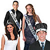 Prom King & Queen Sash & Crown Kit - 4 Pc. Image 1