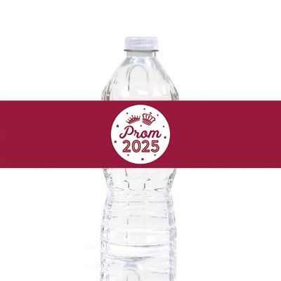 Prom Night Labels Burgundy, 20 Pack Image 1