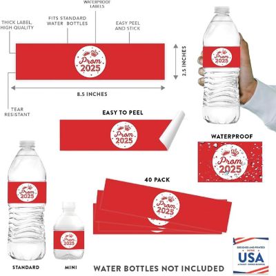Prom Night Labels Red, 20 Pack Image 2