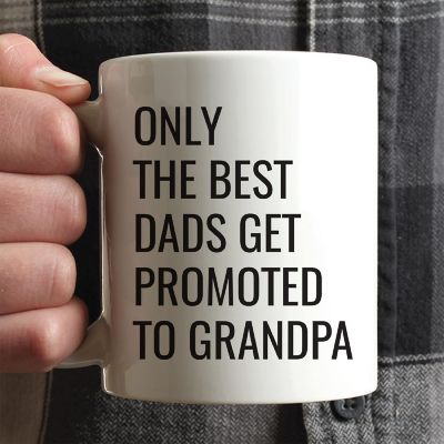 Promoted to Grandpa Ceramic Mug Image 1